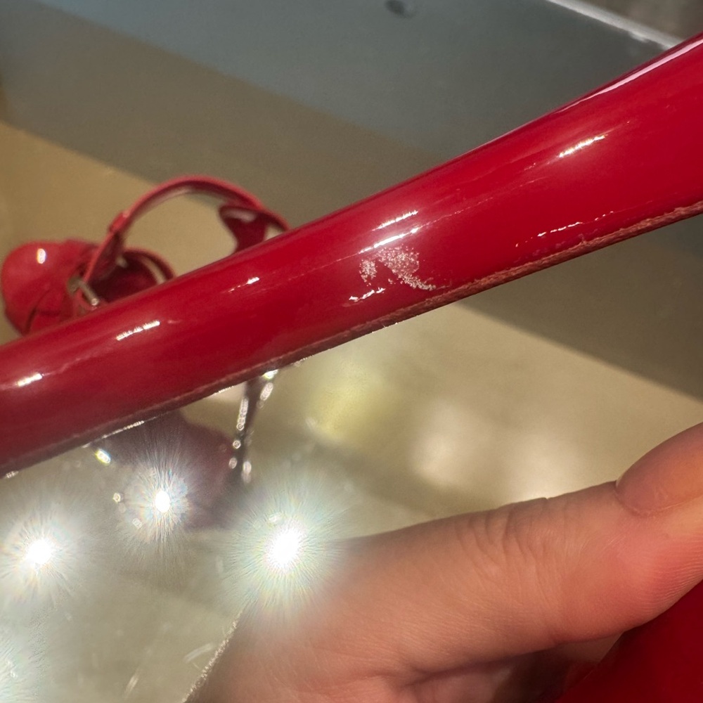 YSL Tribute Platform Patent leather Heels - Picture 5 of 12